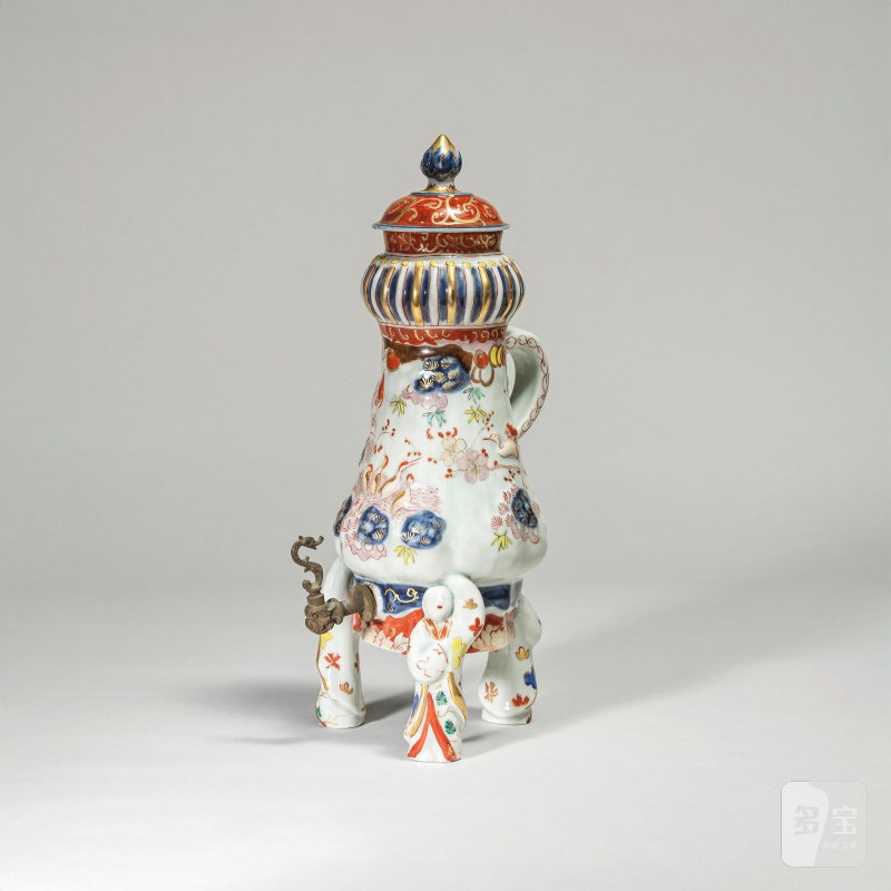 日本 江戸時代 十七/十八世紀 伊万里彩繪水盛 | FONTAINE TRIPODE COUVERTE EN PORCELAINE IMARI - 图6